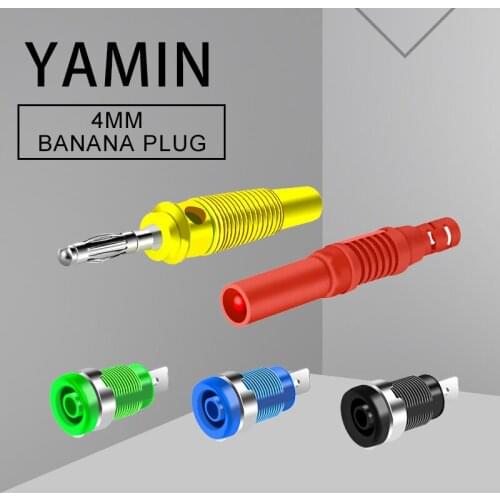 4mm Banana Plug Socket Pure Copper High Voltage Lantern Type No-welding Screw 32A 600V