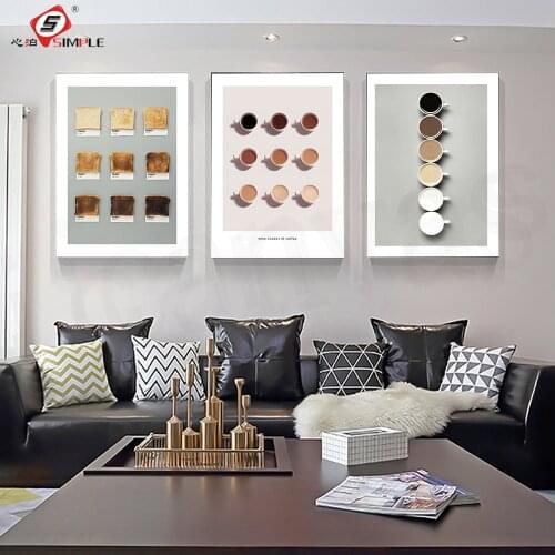 Modern Kitchen Bakery Wall Art Decorative Pictures Coffee Shades Posters Toast Print Canvas Painting Nordic Interior Home Decor