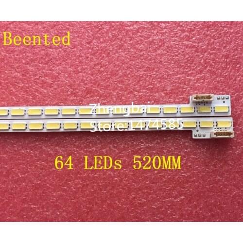 Beented New 2 Pieces 48" LJ64-03260A LTA480HN01 LED strip SLED 2011SGS48 7030 64 L REV1.0 520mm 64 LEDs for LED48K510G3D