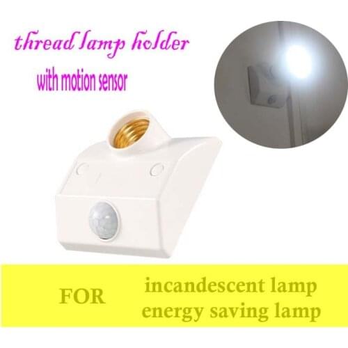 Smart Home Automatic Infared PIR Motion Sensor Light Socket Switch 100v-265v E27