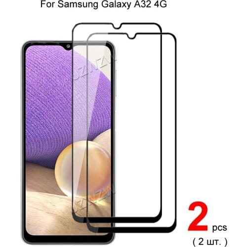 For Samsung Galaxy A32 ( 4G ) Full Coverage Tempered Glass Phone Screen Protector Protective Guard Film