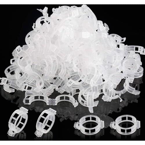 50PC Plastic Plant Support Clips Protection Grafting Fixing Tool for Tomato Hanging Trellis Vine Connects Plants Garden Ornament