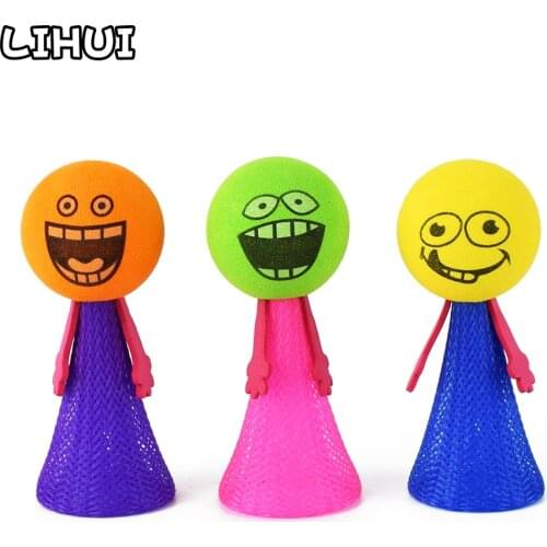 1Pcs Funny Fly Jump Doll Toy Interesting Random Color Soft Strange Creative Toys Educational Learning Toys for Children Gifts