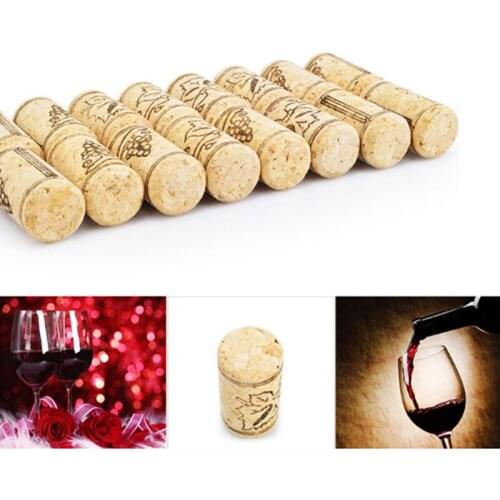 10Pcs Wine Cork Supply Sealing Cloth Oak Wine Cork Wine Bottle Stopper Bar Tool Bottle Closure Wooden Sealing Cover