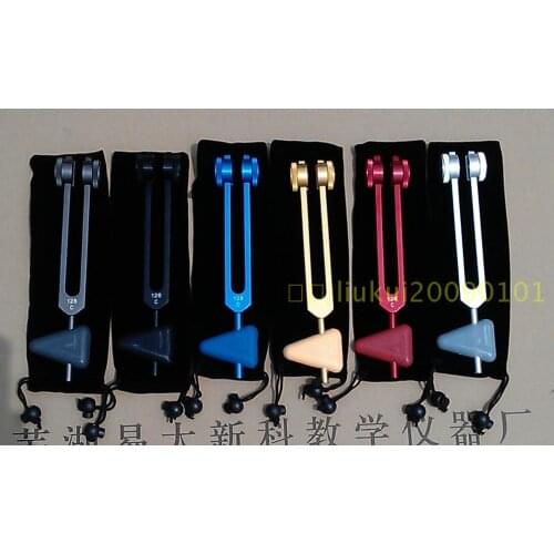 128HZ tuning fork Neurosonic fork with Percussion hammer black/gold/blue color