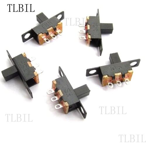 20pcs 2 Position 1P2T SPDT Panel Mini Vertical Slide Switch Solder Lug