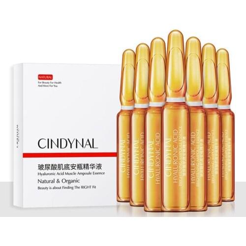 7pcs 100% Original Hyaluronic Acid Ampoule Whitening Moisturizer Remover Freckle Speckle Fade Dark Spots Skin Care