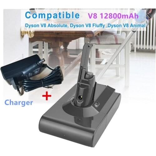 2021 New DysonV8 12800mAh 21.6V Battery for Dyson V8 Absolute /Fluffy/Animal Li-ion Vacuum Cleaner rechargeable Battery