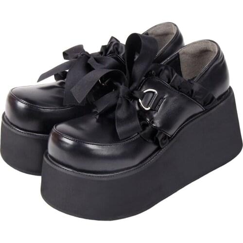 Angelic imprint new woman mori girl lolita cosplay shoes lady japan Harajuku high heels pumps women dress party shoes 33-47 8067