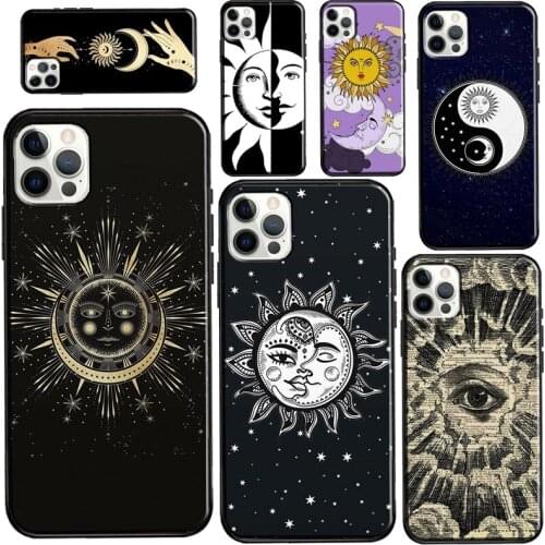 SUN AND MOON Mystic Zodiac Case For iPhone 11 Pro Max XS X XR 8 7 Plus SE 2020 Funda For iPhone 12 Pro Max mini Case