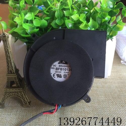 For Delta Bfb1012eh 9733 12v 2.94a Double Ball Large Air Centrifugal Turbine Blower