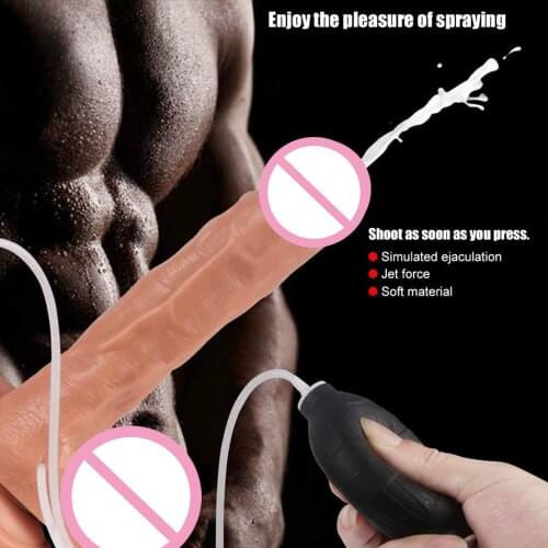 Squirting Dildo Female Sex Toy Squeeze Penis Erotic Masturbator Sexs Tool Adult Toy 18 G-spot Stimulation Sex Toys for Couples
