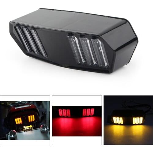 Integrated Motorcycle Rear Brake LED Tail Stop Light Lamp w/ Turn Signals Taillight Lights For Honda MSX 125 CBR650F YG-125