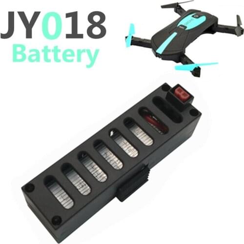 JY018 RC Drone 3.7V 500mAh Lipo Battery with Black Plastic Shell Spare Parts for JY018 Foldable RC Quadcopter