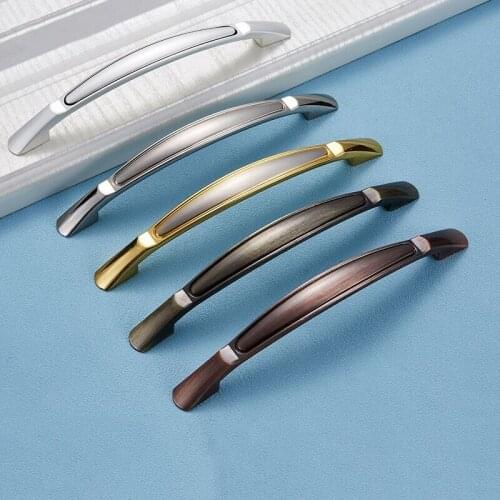 Kitchen Cupboard Wardrobe Furniture Cabinet Handle Drawer Antique Brass Vintage Gold Modern Dresser Closet Knob Hardware Metal