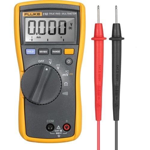 FLUKE 6000 Count Multimeter Auto range Multimeter Voltmeter Voltage Meter Measuring AC/DC Voltage Resistance Continuity True RMS