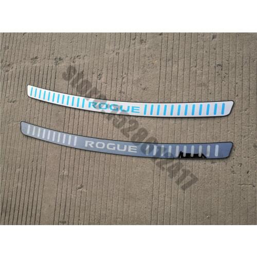 Car styling For Nissan Rogue t32 2014-2021 rear styling stainless steel Rear Bumper Protector Sill Trunk Rear guard Tread Plate