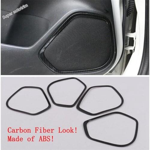 Lapetus Side Door Tweeter Stereo Speaker Molding Cover Trim 4 Pcs Fit For Honda FIT JAZZ 2014 - 2019 ABS Accessories Interior