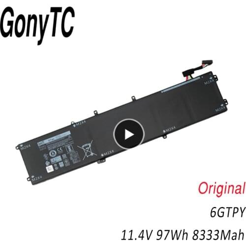 11.1V 97Wh 6GTPY New Original 6GTPY Laptop Battery For Dell Precision 5510 m4700 XPS 15 9550 9560 9570 5XJ28 Genuine Batteries