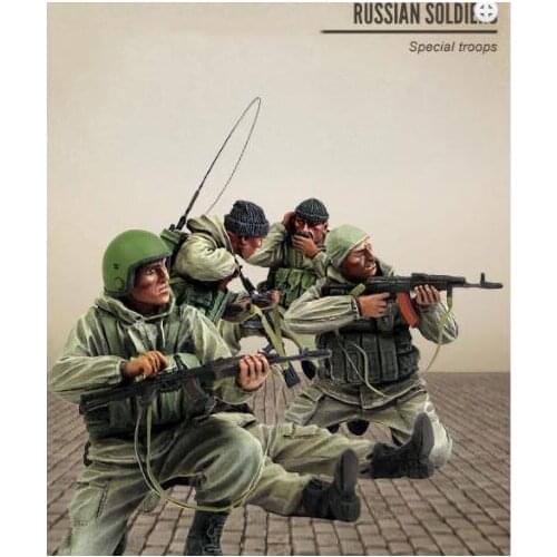 New Unassembled 1/35 Russian Special Troops - 5 Figures Resin Kit DIY Toys Unpainted resin model