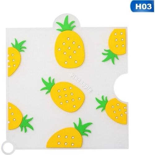 Fruit Coaster Placemat Heat-resistant Dining Table Mat Silicone Placemat Bowl Drink Coasters Cup Drinks Holder Mat Tableware