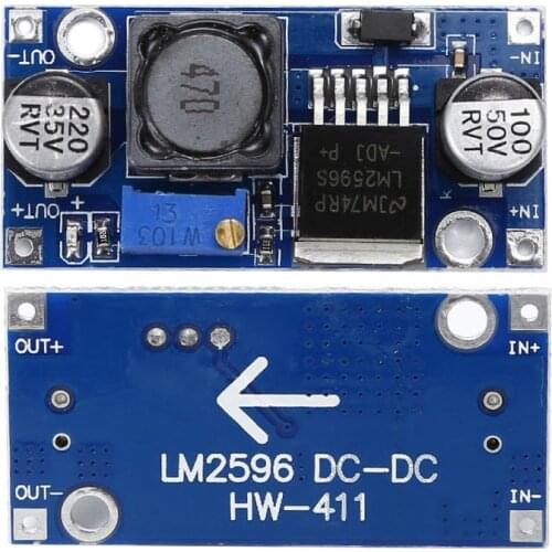 LM2596s DC-DC Step-down Power Supply Module 3A Max Adjustable Step-down Module LM2596 Voltage Regulator 40V 24V 12V 5V 3V Module