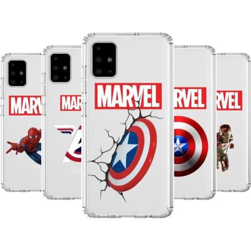 Marvel Comics Anime Style Transparent Phone Case Hull For Samsung Galaxy A 50 51 20 71 70 40 30 10 80 E 5G S Shell Art Cell Cove
