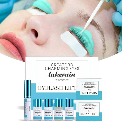 Eyelash Lift Kit Professional Lash Perm Kit Lash Curling Perm Set Glue,ironing Agent,fixative,nourishing Agent,cleaner,y Brush