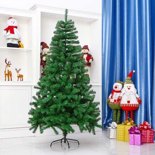 Christmas Decorations Simulation Green Luxury Encryption Iron Feet PVC Tree Living Room Bedroom Party Decoration Wedding Gifts
