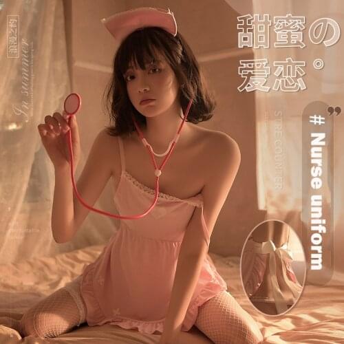 Sexy lingerie for women erotic lingerie porno suit sexy sling Lace backless cosplay nurse uniform temptation suit Porno Costumes