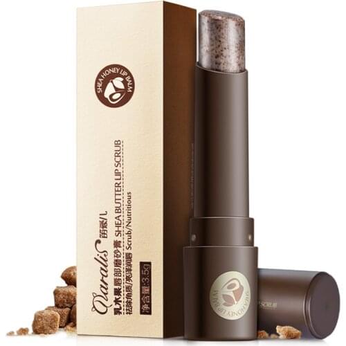 Shea Butter Lip Scrub Moisturizing Lip Balm Full Lip Plumper Remove Dead Skin Suger Lip Scrub Lip Exfoliator Makeup 3.5g