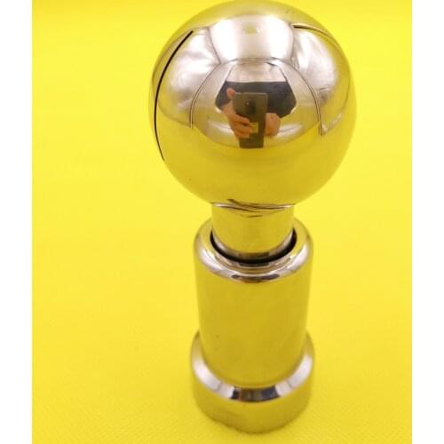 360 Degree Rotating Spray Cleaning Ball Stainless 304 Tank Washing Nozzle Sanitary Rotary Cleaning Connector for Homebrew Beer