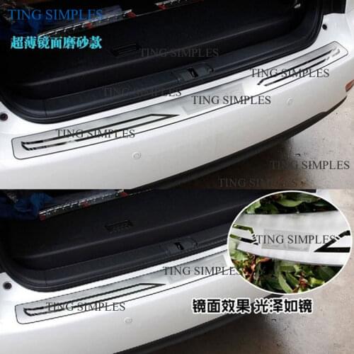 Tail Gate Guard Kits Rear Bumper Trunk Door Sill Stainless Steel Car Styling for lexus RX 450h 350 270 2009-2015 Accessories