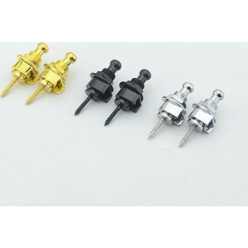 1 Pair ( 2 Pieces ) Cheap Strap Lock Button For Guitar And Bass ( #0781) MADE in China