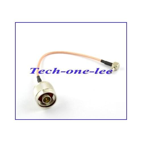 10pcs/lot Extension Cord N Plug Male to TS9 Male Plug Connector Pigtail RG316 Cable 15cm Free Shipping