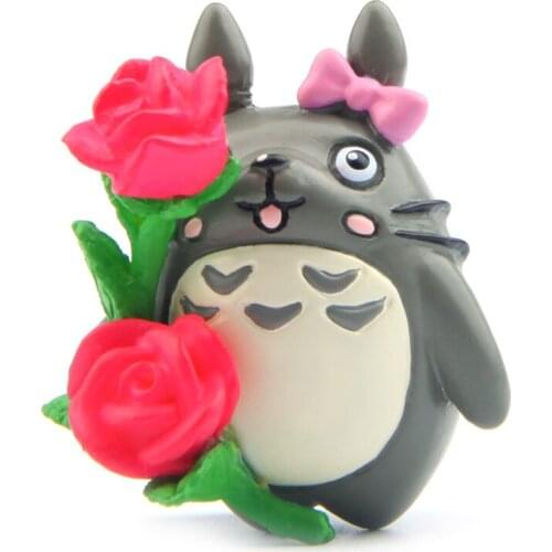 4cm My Neighbor Totoro Kiki Kikis Delivery PVC Cat Action Figure Doll Take Rose Resin Plastic Model