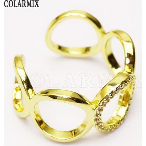 8 Pieces Round Jewelry rings for women zircon jewelry rings for women rings for women jewelry accessories 8172