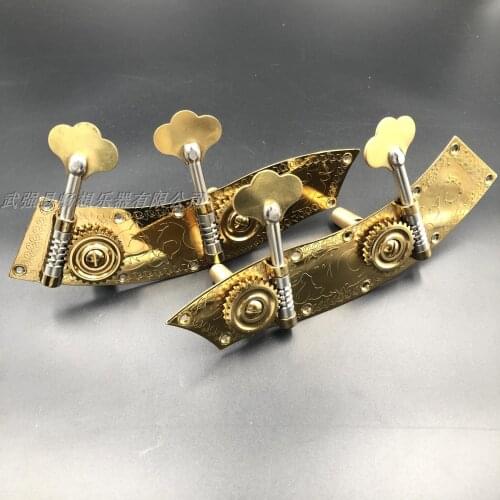 Bass part,1set double bass unite style machine Brass head pegs 4/4&3/4