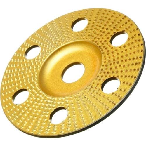 100mm Wood Shaping Disc Flat Carving Disc with Hole 16mm Bore Sanding Grinder Wheel for 100 115 Angle Grinder New
