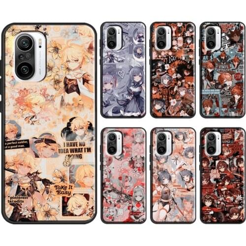 Genshin Impact Anime For Xiaomi Mi 9T 10T Pro Mi Note 10 Lite A2 Mi 11 9 A3 Case For POCO F3 X3 Pro M3 Cover