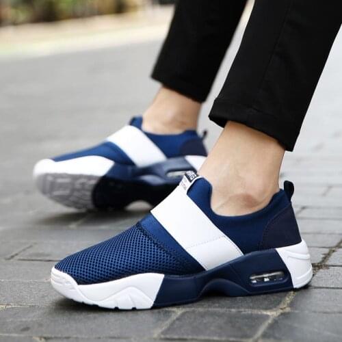 Large Size Summer Slip-on Sports for Men Sport Shoes Mens Sneakers Shoes Running Women Blue Sneakair Sneak Air Deporte B-1297