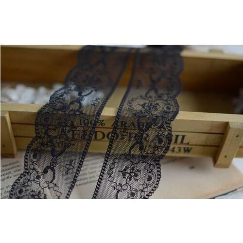 Smooth polyester lace doll black lace