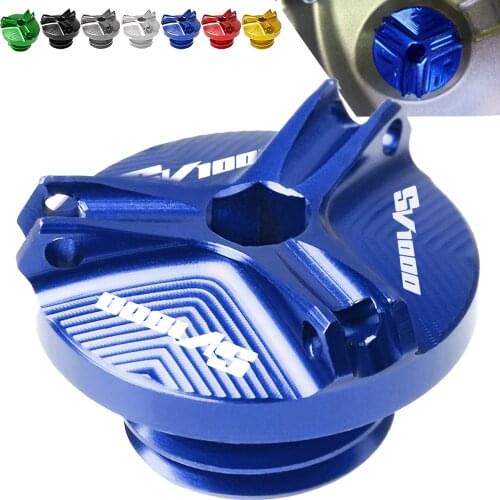 M20*2.5 CNC Motorcycle Engine Moto Oil Cup Fuel Filler Tank Cap Cover For Suzuki SV1000 S 2003 2004 2005 2006 2007 2008 SV 1000