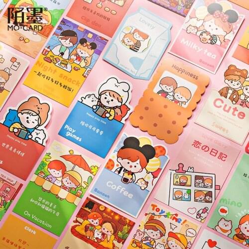 30 Pcs/lot Love asteroid series Postcard Set Letter Envelope Greeting Cards Gift New Years Postcards