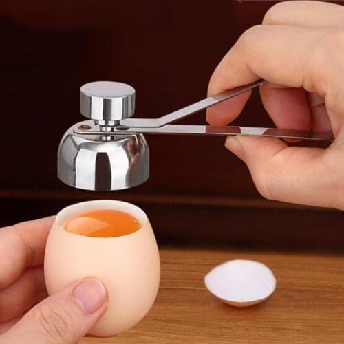 Stainless Steel Egg Scissors Eggshell Cutter Egg Topper Shell Opener Cracker Kitchen Gadgets Baking Tools Egg Sheller Family