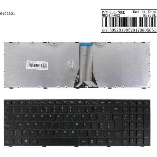 New UK Replacement Keyboard for Lenovo Lenovo Z50-70 Z50-75 Z51-70 Z70-80 E51-80 E50-70 E50-80 Laptop Black With Frame
