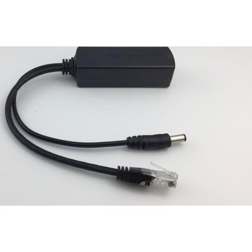 PoE Splitter Power Over Ethernet 48V to 12V 1A-2A IEEE802.3af /at Standard type 10/100Mbps DC 2.1mm * 5.5mm