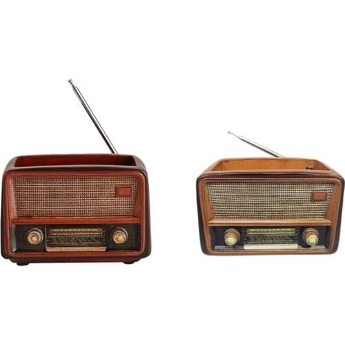 Retro Creative Radio Shape Flower Pot Flower Pot Succulent Flower Plant Container Desk Flower Pot Cactus Plant Pot