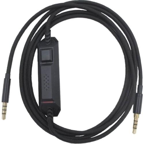 XQ Replacement Game Audio Cable for Logitech G633 G933 with With Microphone Wire Control for Kingston Cloud Alpha for PS4