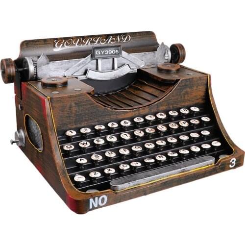 1Pc Vintage Typewriter Iron Art Typewriter Manual Typewriter Photo Prop